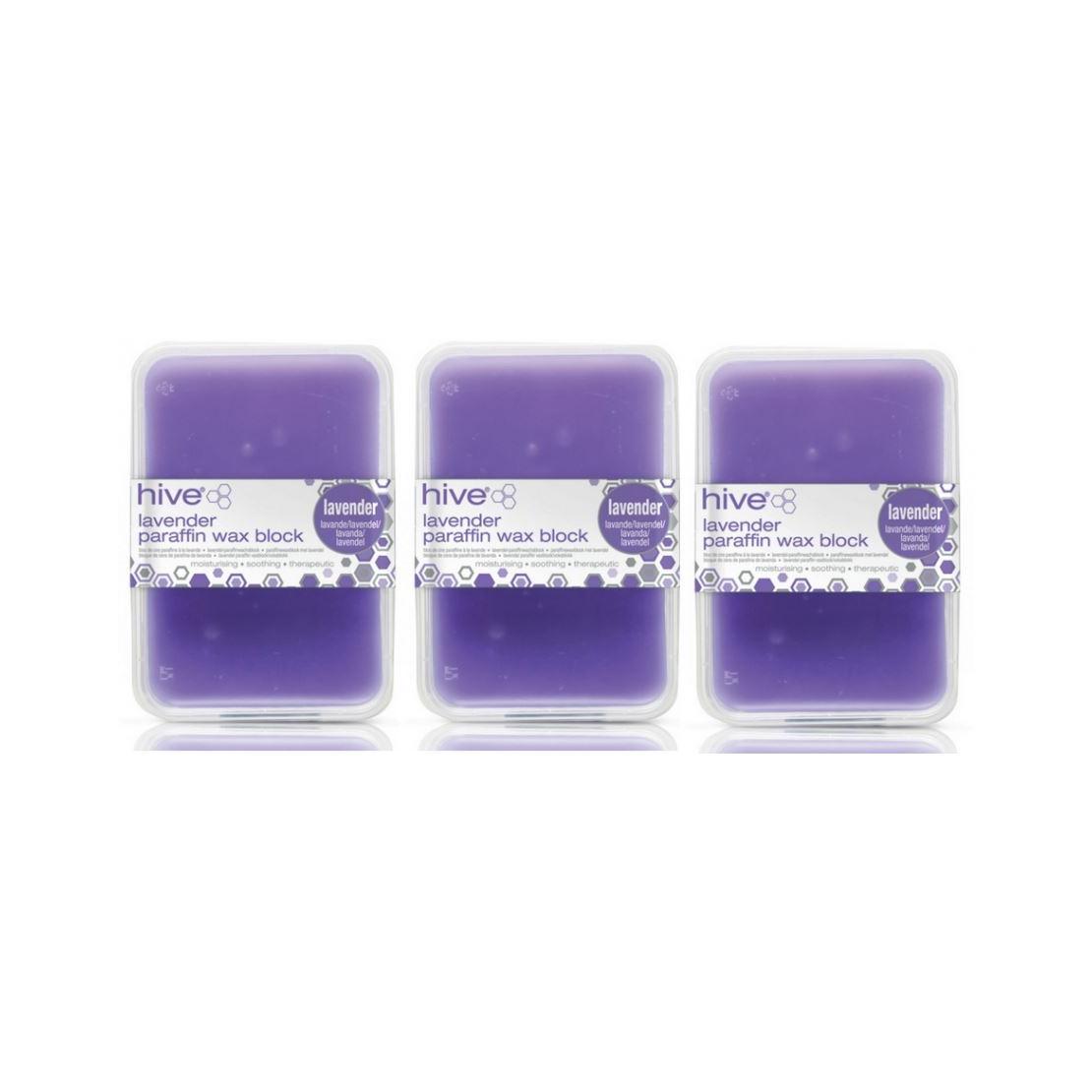 Hive of Beauty 3 For 2 Waxing Lavender Paraffin Wax Block - 450g