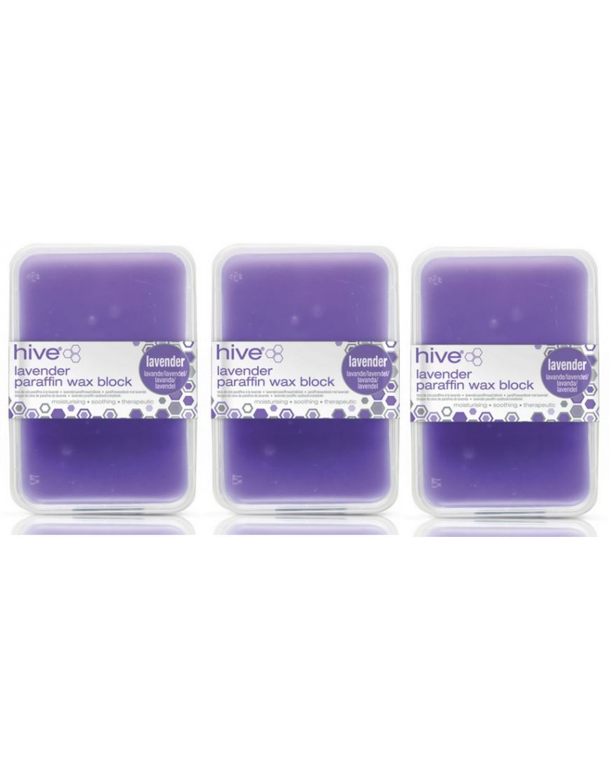 Hive of Beauty 3 For 2 Waxing Lavender Paraffin Wax Block - 450g