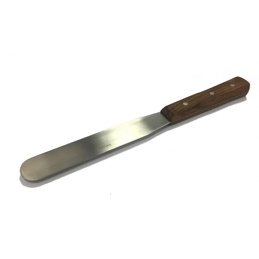 Hive of Beauty Waxing Metal Spatula With Wooden Handle