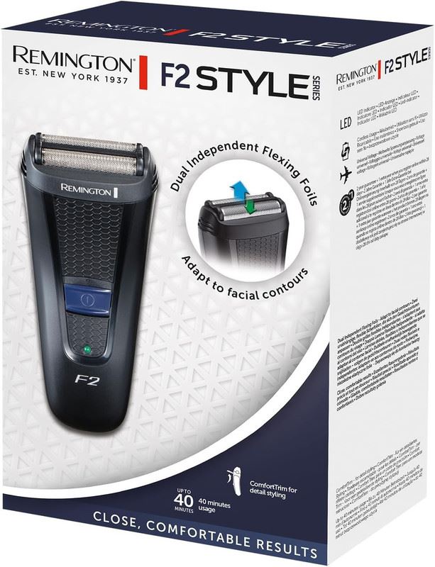 Remington Foil Shaver | 40 Min | F2 Style | Comfort Trim