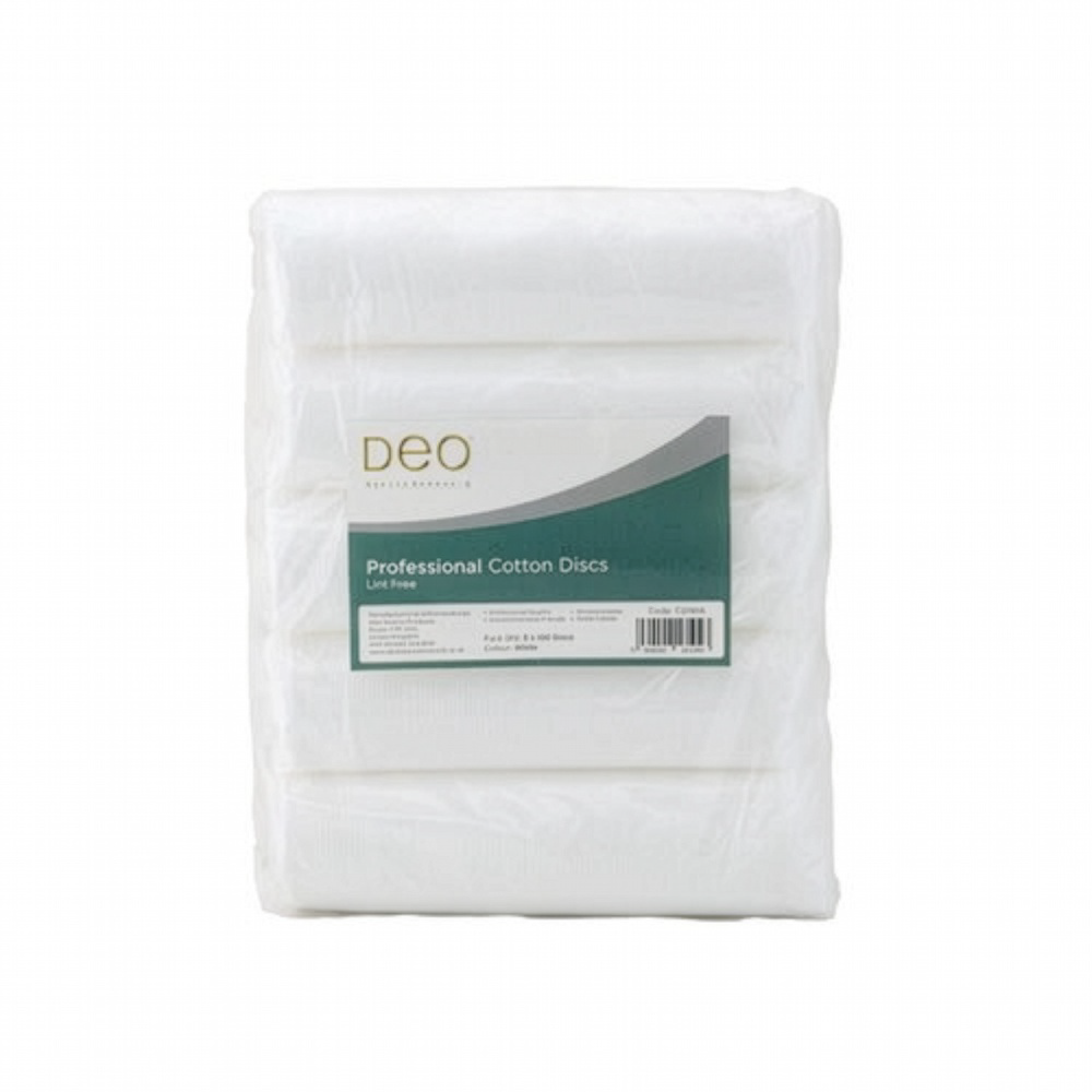 Disques de coton pré-épilation DEO Salon non pelucheux - 5 x 100 par paquet
