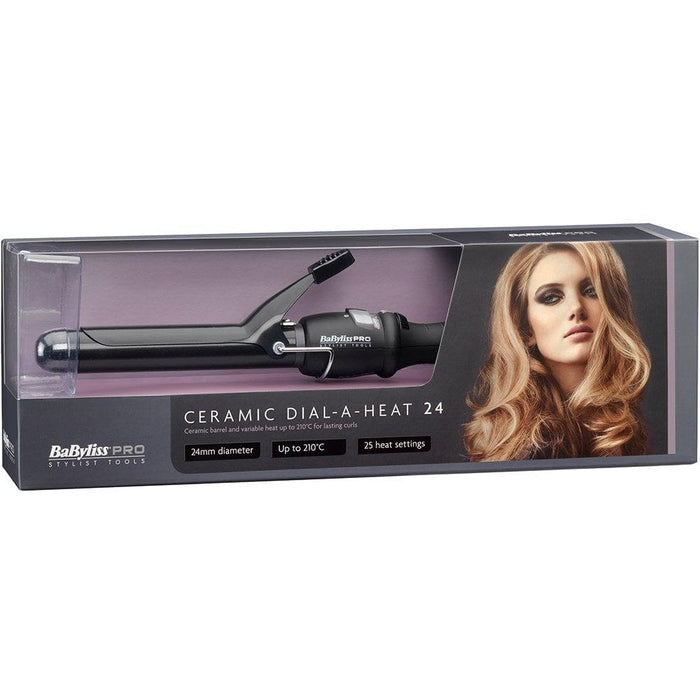 Babyliss Pro 24 mm Dial A Heat Hair Curling Tongs Ceramic Curlers