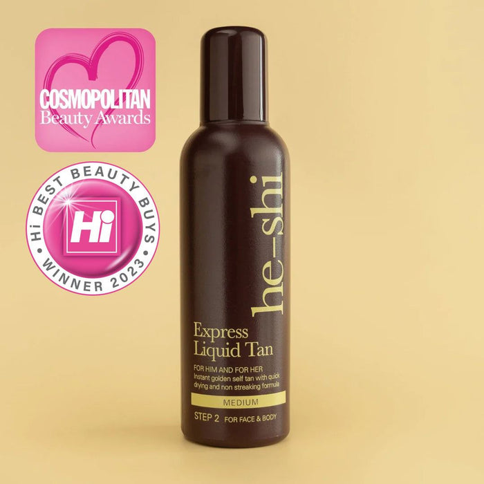 He-Shi Self Tanning Liquid Formula Skin Hydration Flawless Fake Tan Bronzer