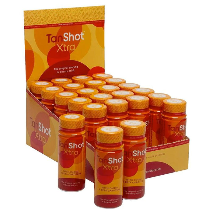 Tanshot Xtra Tanning Drink Vitamin Insued Tan Skincare  24x60ml Shots
