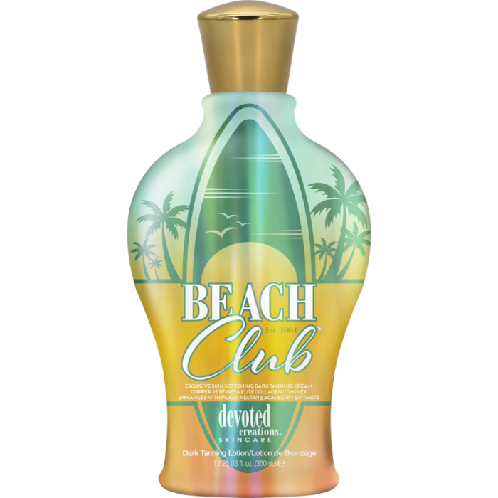 Devoted Creations Beach Club Exclusive Dark Tanning Cream Lotion 360ml