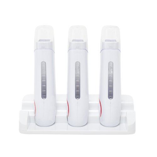 DEO 3 x 100g Chauffe-cartouche de cire à rouleau portable avec base en bande