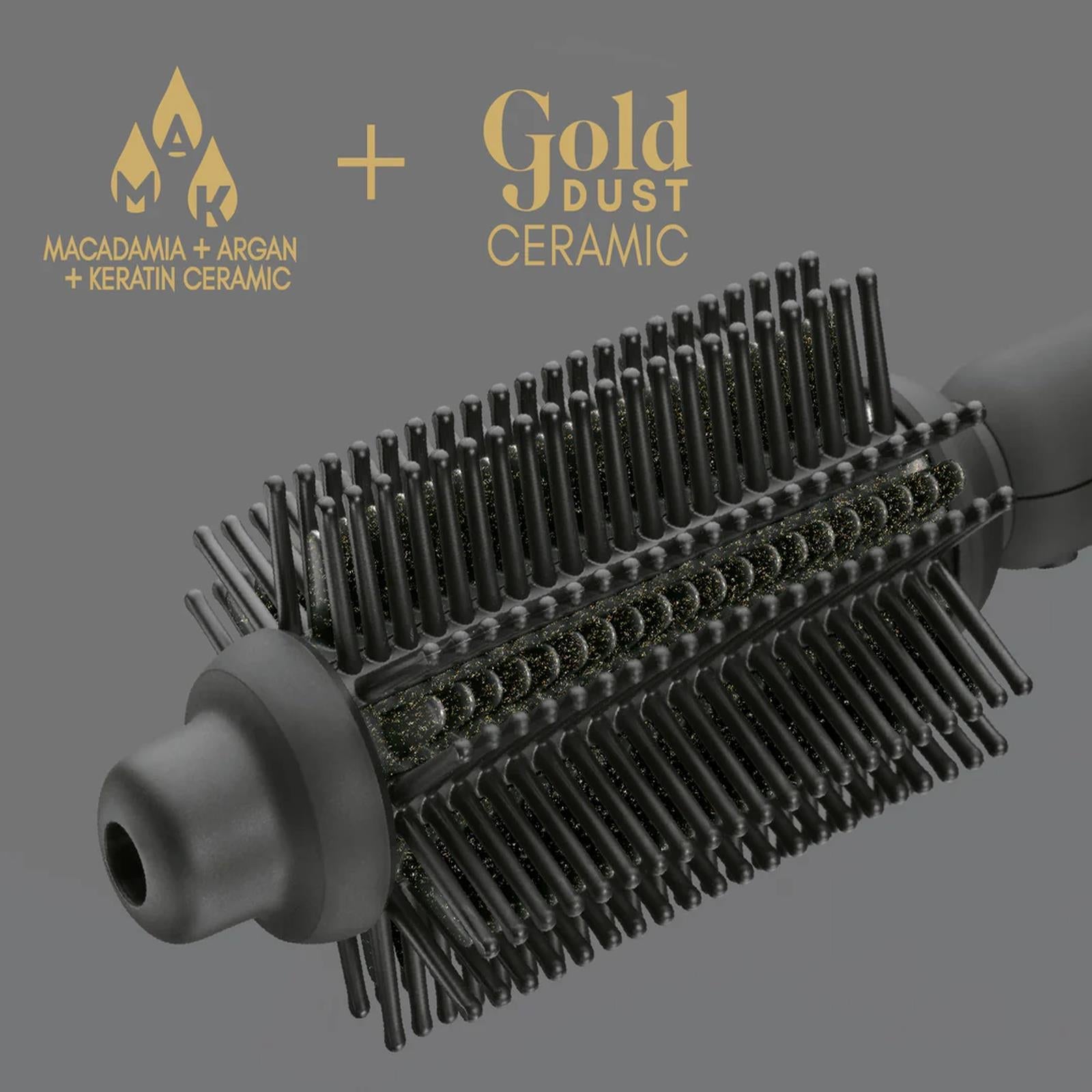 Diva Pro Precious Metals Gold Dust Full A3:B14Volume Curlig & Styling Hair Brush