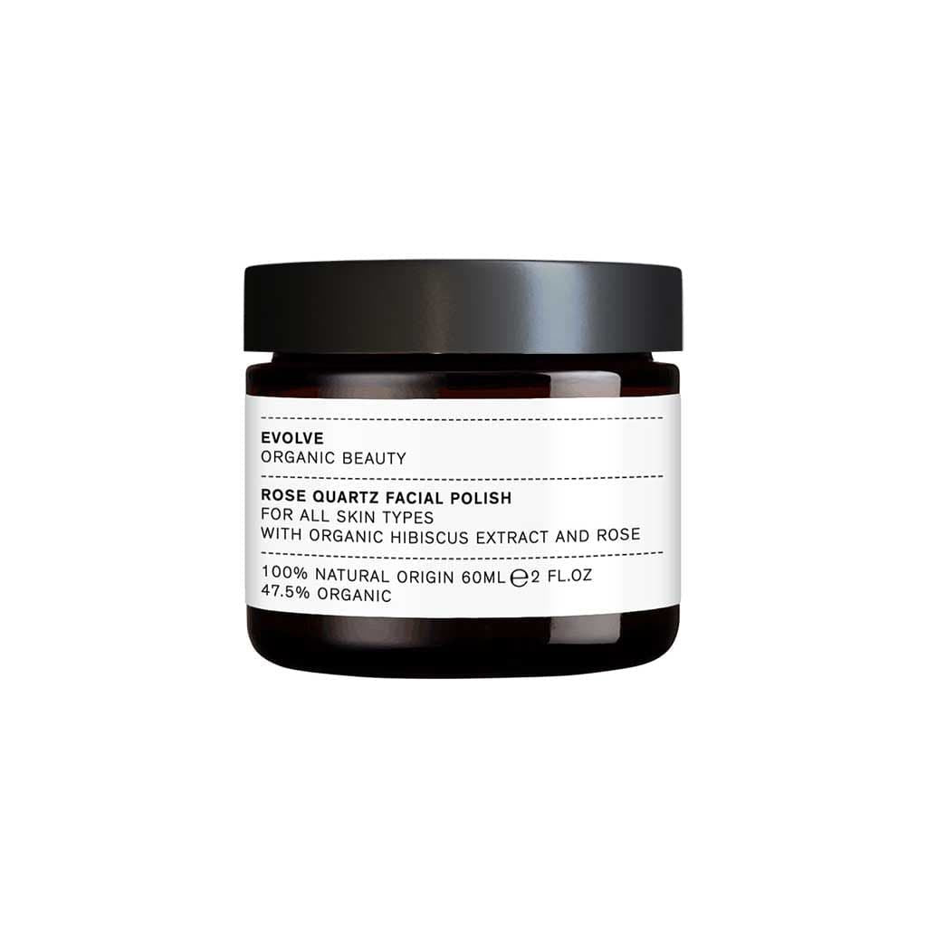 Evolve Beauty Organic Roze Quartz Facial Polish All Skin Types 60ml