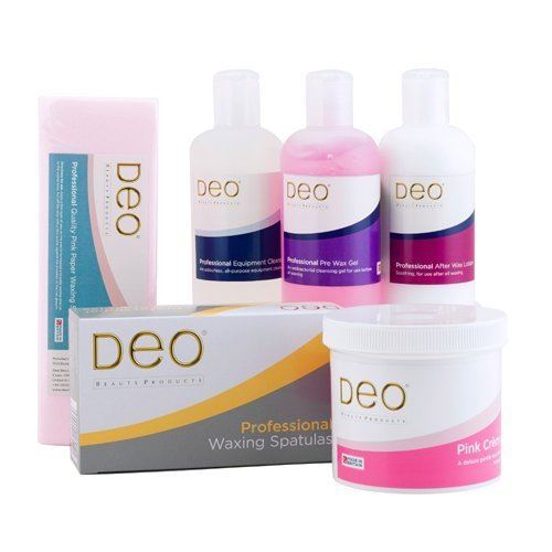 Deo 500cc Salon Waxing Wax Heater Starter Kit - Pink