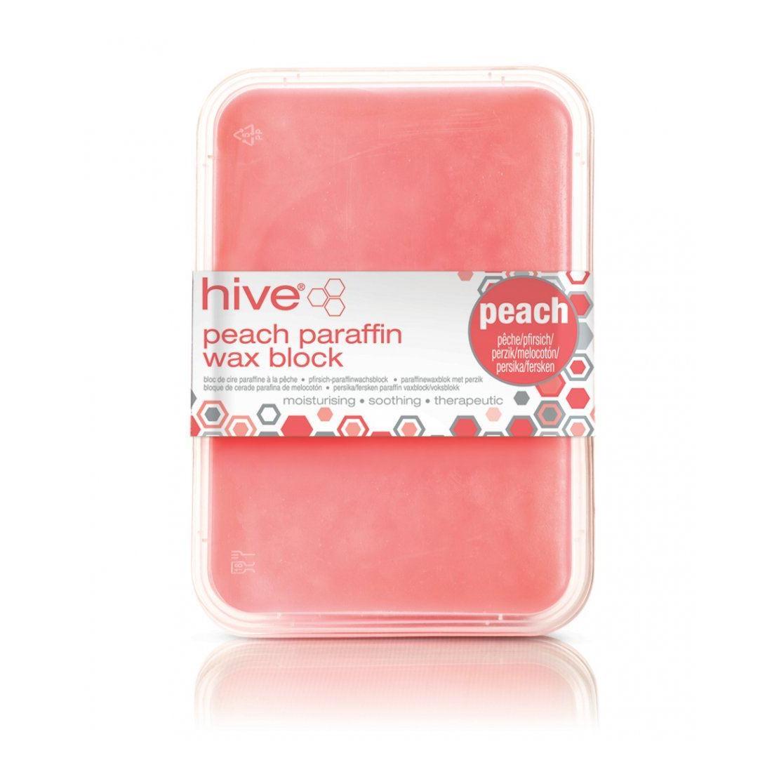 Hive of Beauty Waxing Peach Paraffin Wax Block 450g