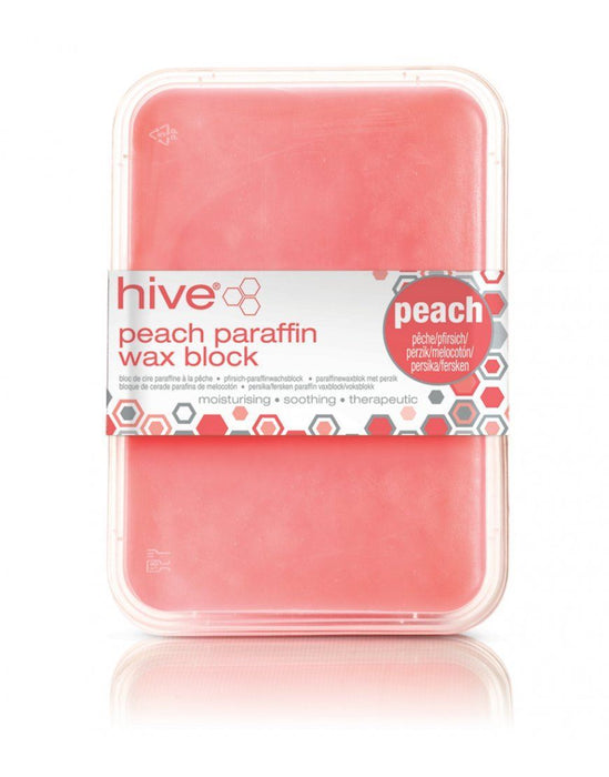 Hive of Beauty Waxing Peach Paraffin Wax Block 450g