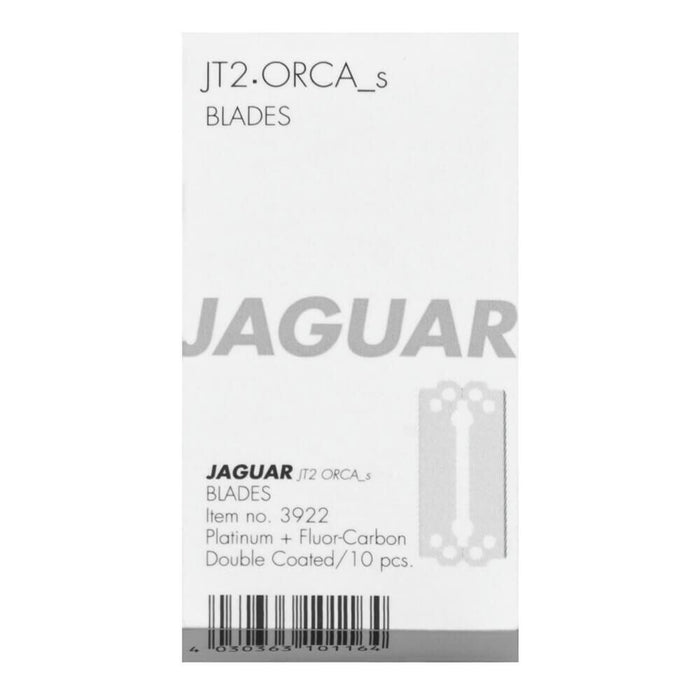 Lames Jaguar Pro Barber Orca S en acier inoxydable - JT2 10 lames double face