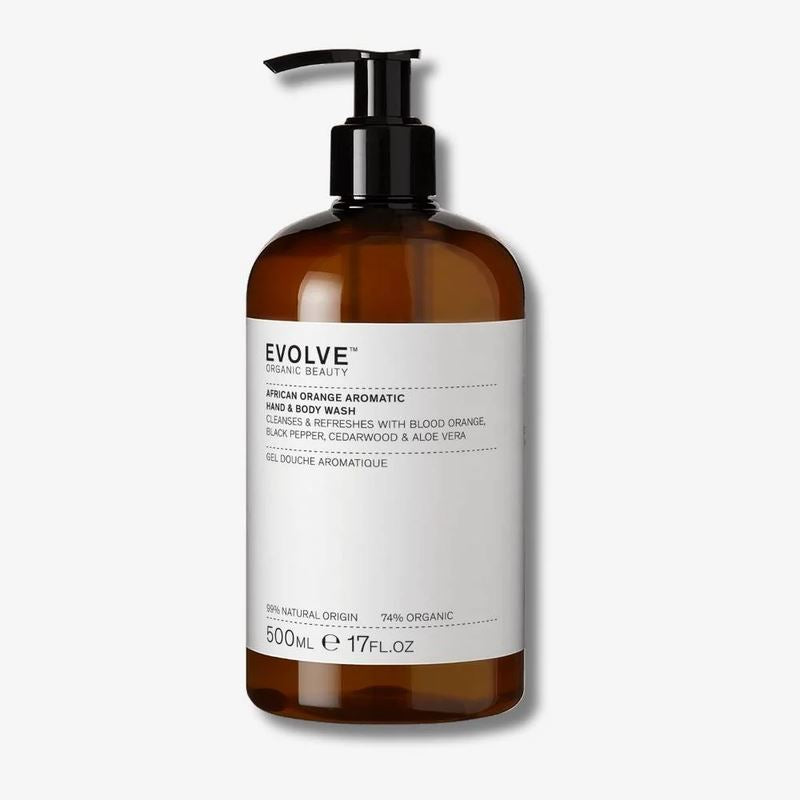 Evolve Beauty Organic African Orange Aromatic Hand & Body Wash – 500ml