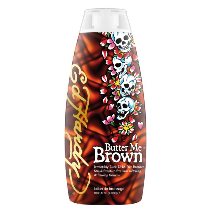Ed Hardy Butter Me Brown Tanning Lotion DHA Free Bronze Accelerator