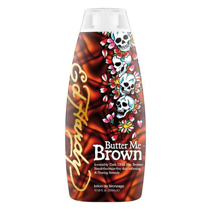 Ed Hardy Butter Me Brown Tanning Lotion DHA Free Bronze Accelerator