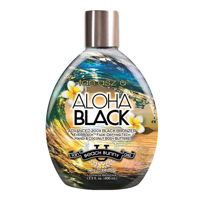 Tan Asz U Aloha Black Tanning Lotion Advanced 200x Black Bronzer 400ml
