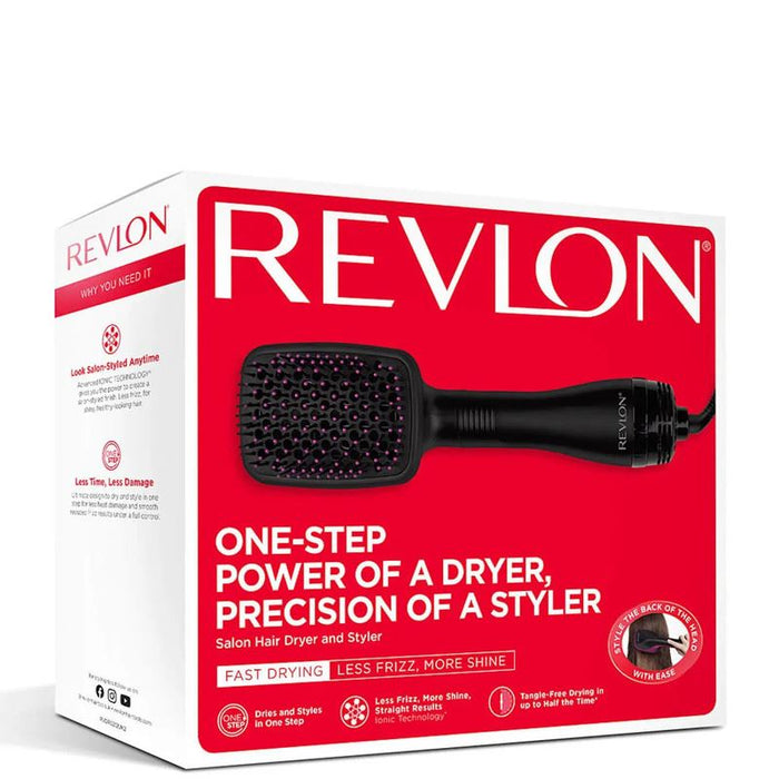 Revlon Paddle Brush Hair Dryer One Step Quick Dry Tangle Free Airstyler Styling