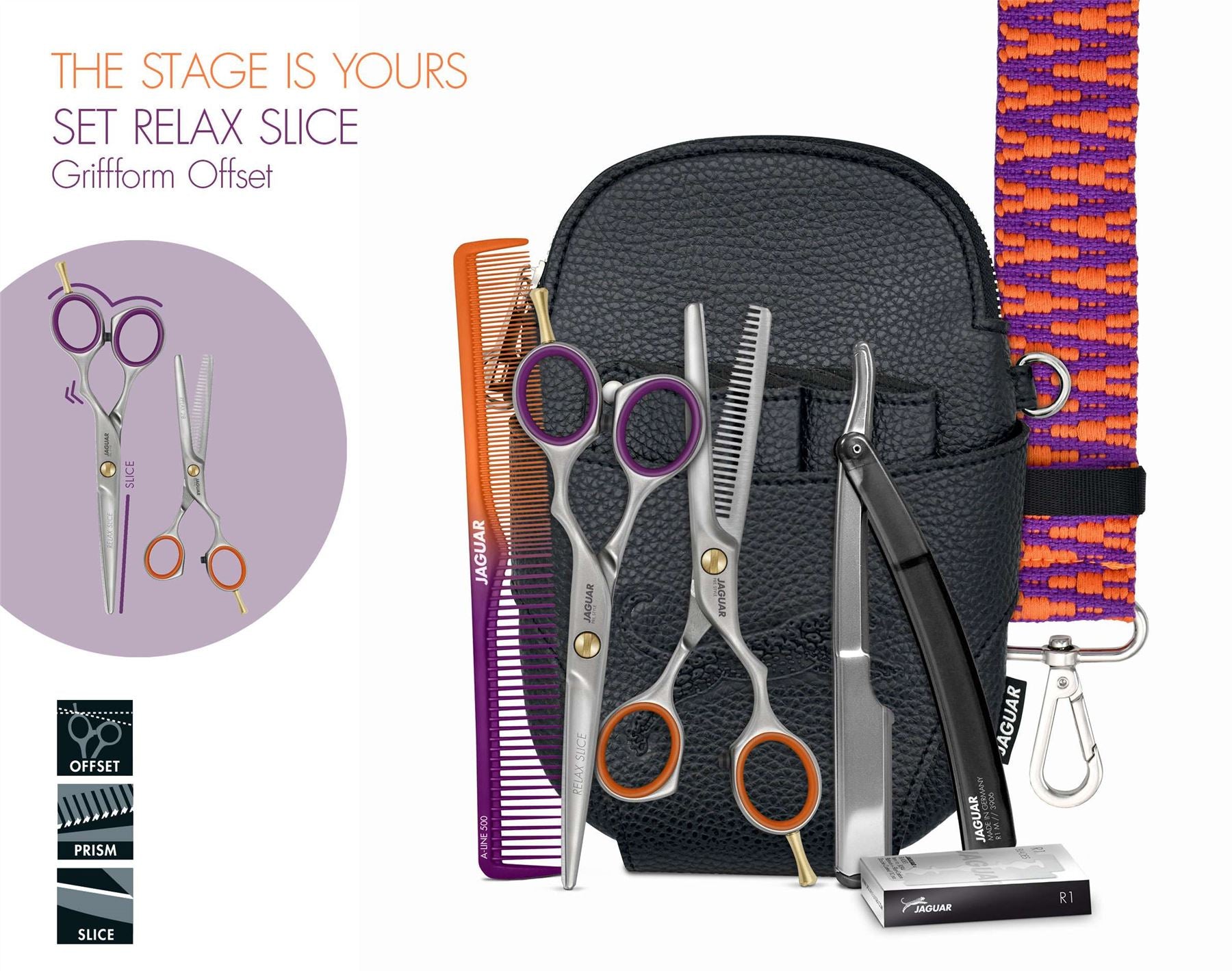Jaguar Relax Slice Basics Kit Hairdressing Scissors The Stage Is Yours 5.5