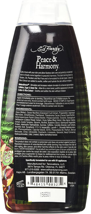 Ed Hardy Peace & Harmony Tanning Lotion Dark Tan Intensifier - 300ml
