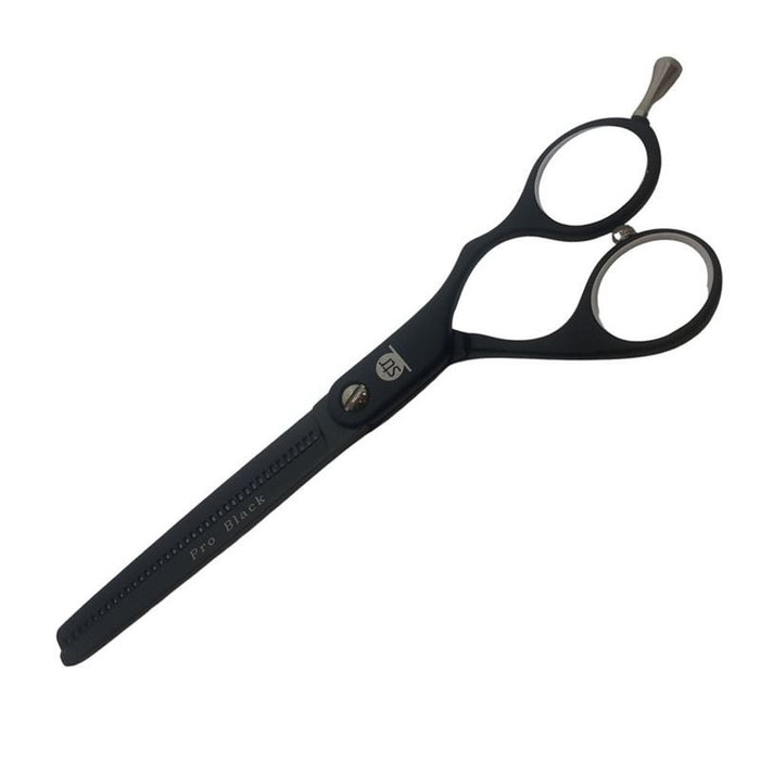 STR 6" Pro Black Hairdressing thinning Scissors - Idea for Barbering