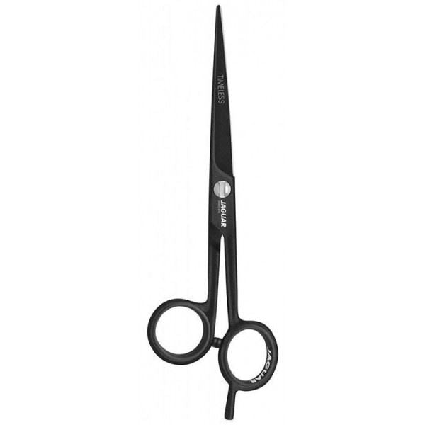 Jaguar Timeless Black Offset 5.5" Hairdressing Scissors - Metallic