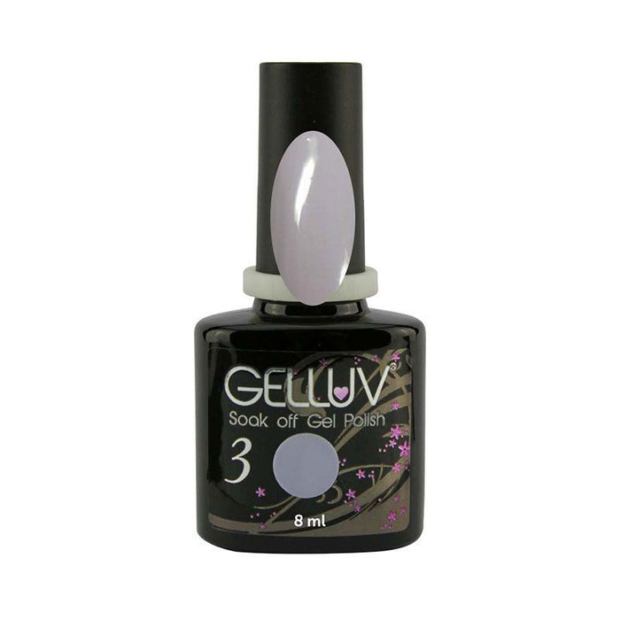 Gelluv Soak Off Gel Nail Polish Varnish - Lilac Shimmer