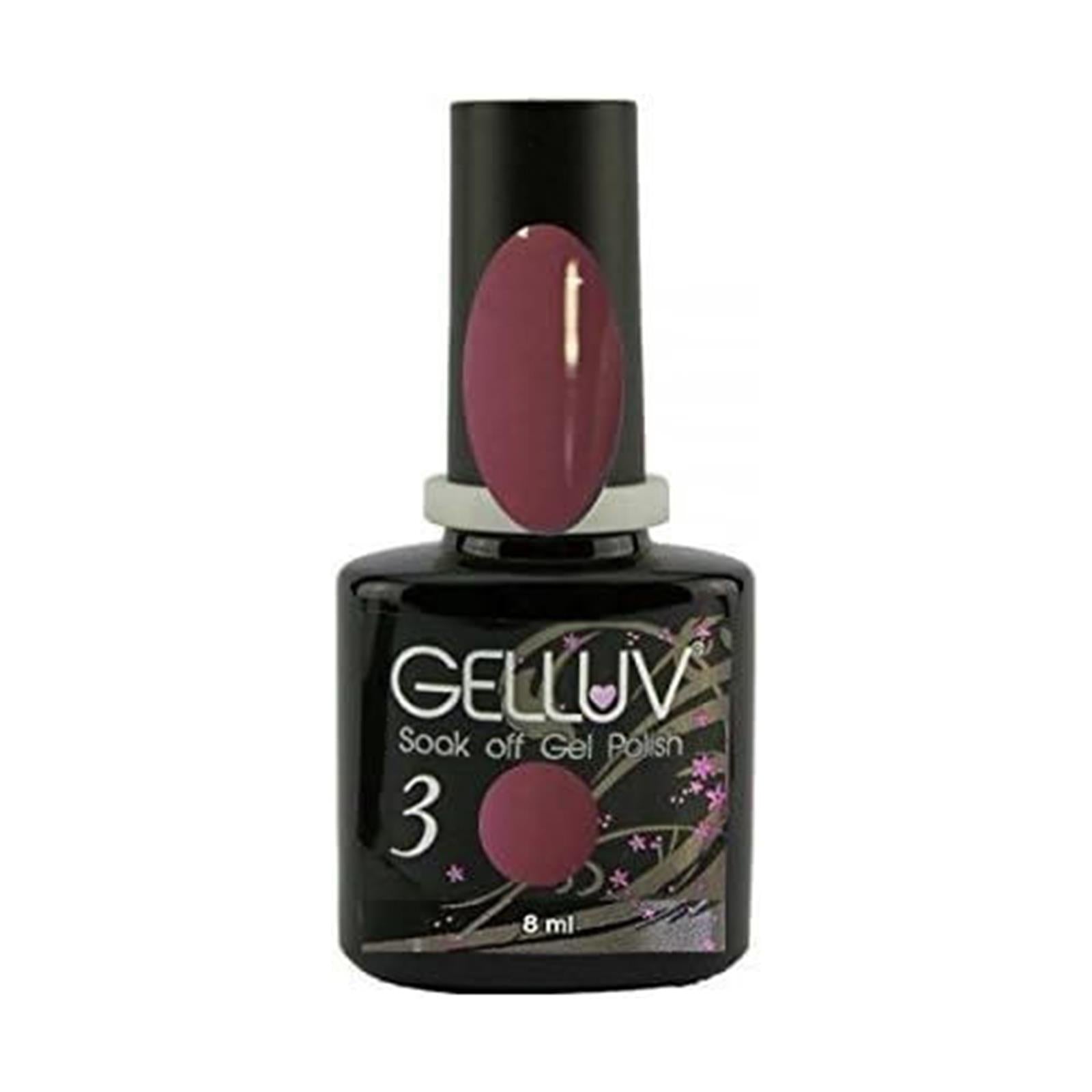 Gelluv Nail Polish Winter Rose Collection UV LED Lasting Soak Off Gel 8ml Maroon
