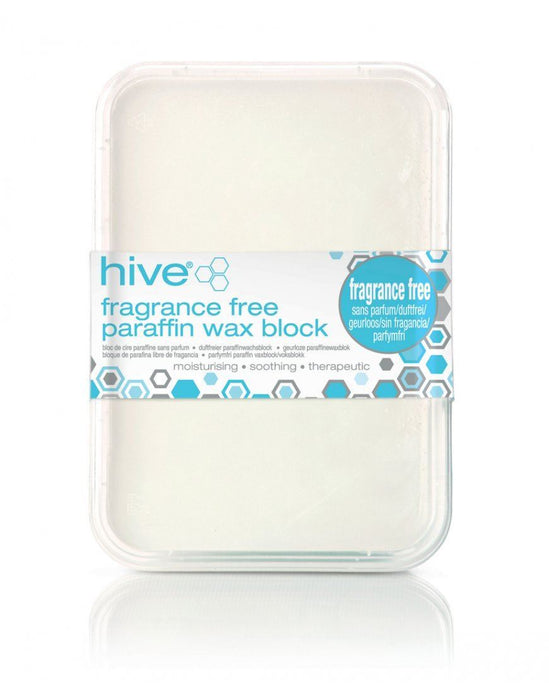 Hive Of Beauty Waxing Fragrance Free Paraffin Wax Block 450g