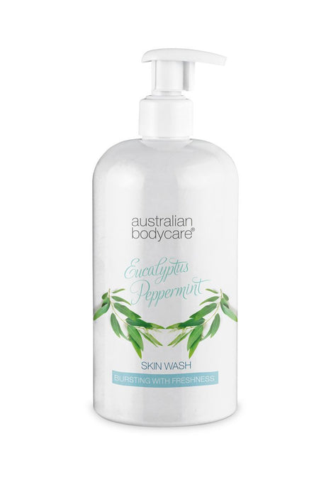 Australian Bodycare Skin Wash Natural Eucalyptus Peppermint Refreshing Gel Fragrance 500ML