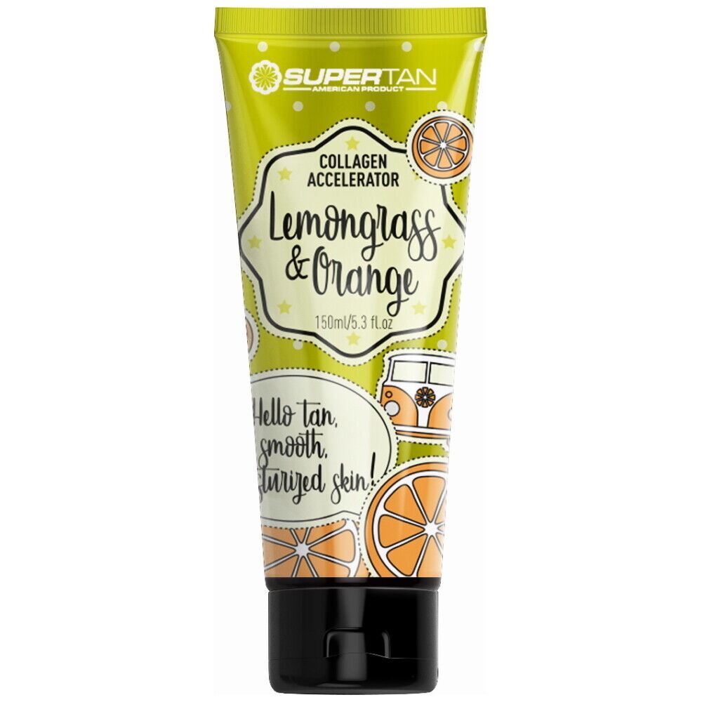 Supertan Lemongrass & Orange Tanning Lotion Collagen Accelerator 200ml