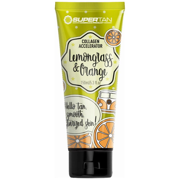 SuperTan Lemongrass & Orange Tanning Lotion Collagen Accelerator 200ml