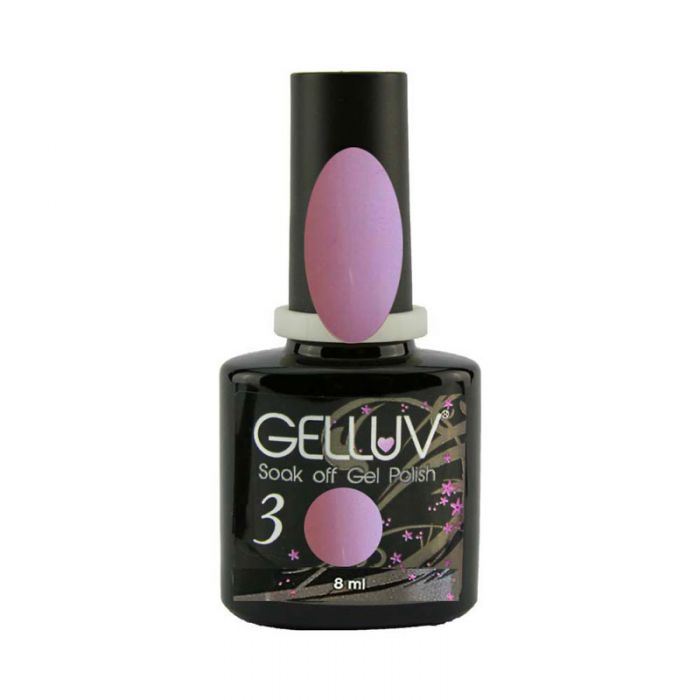 Gelluv Vernis à ongles UV LED Collection Printemps Soak Off Gel Coat 8 ml - Violet clair