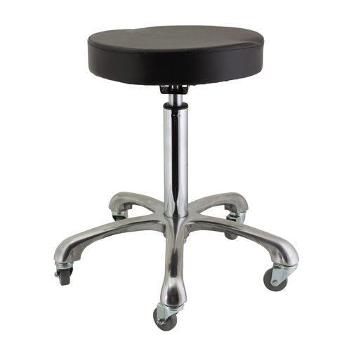 Deo Stool With Vinyl Seat for Salon & Spa - Black