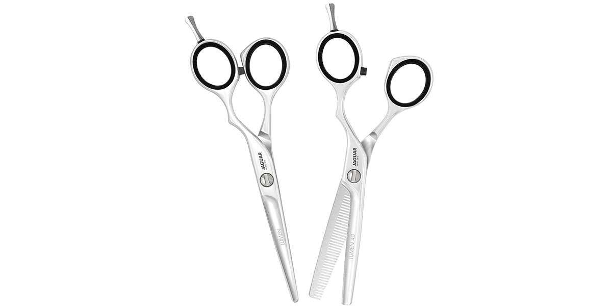 Jaguar Lumen White Line Hairdressing Scissors - Polished Offset