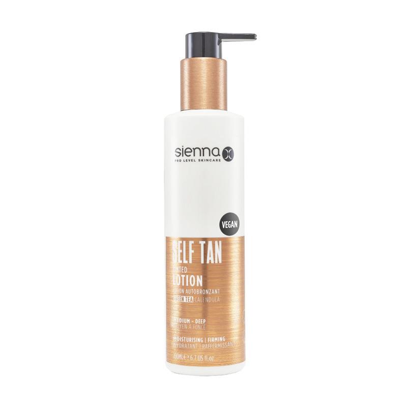 Sienna X Tinted Self Tan Lotion Cellulite Reduction Soothes Skin 200ml