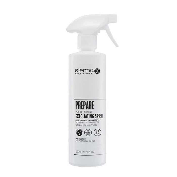 Sienna X Pre Tan Exfoliating Spritz Vegan Friendly Smooth Tanning Base 500ml