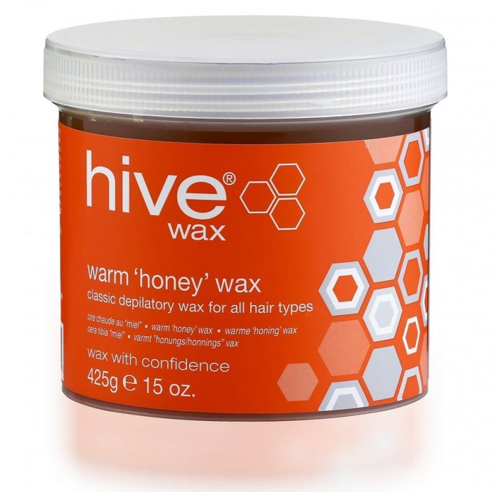 Hive of Beauty Warm Honey Wax LotionDepilatory Waxing 425g Jar