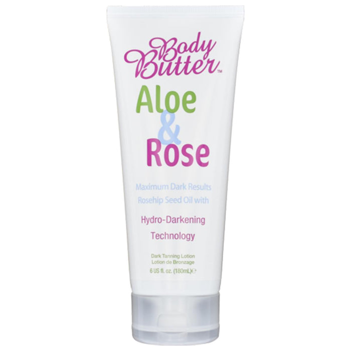 Body Butter Aloe & Rose Hydro Dark Tanning Lotion With Rosehip Oil