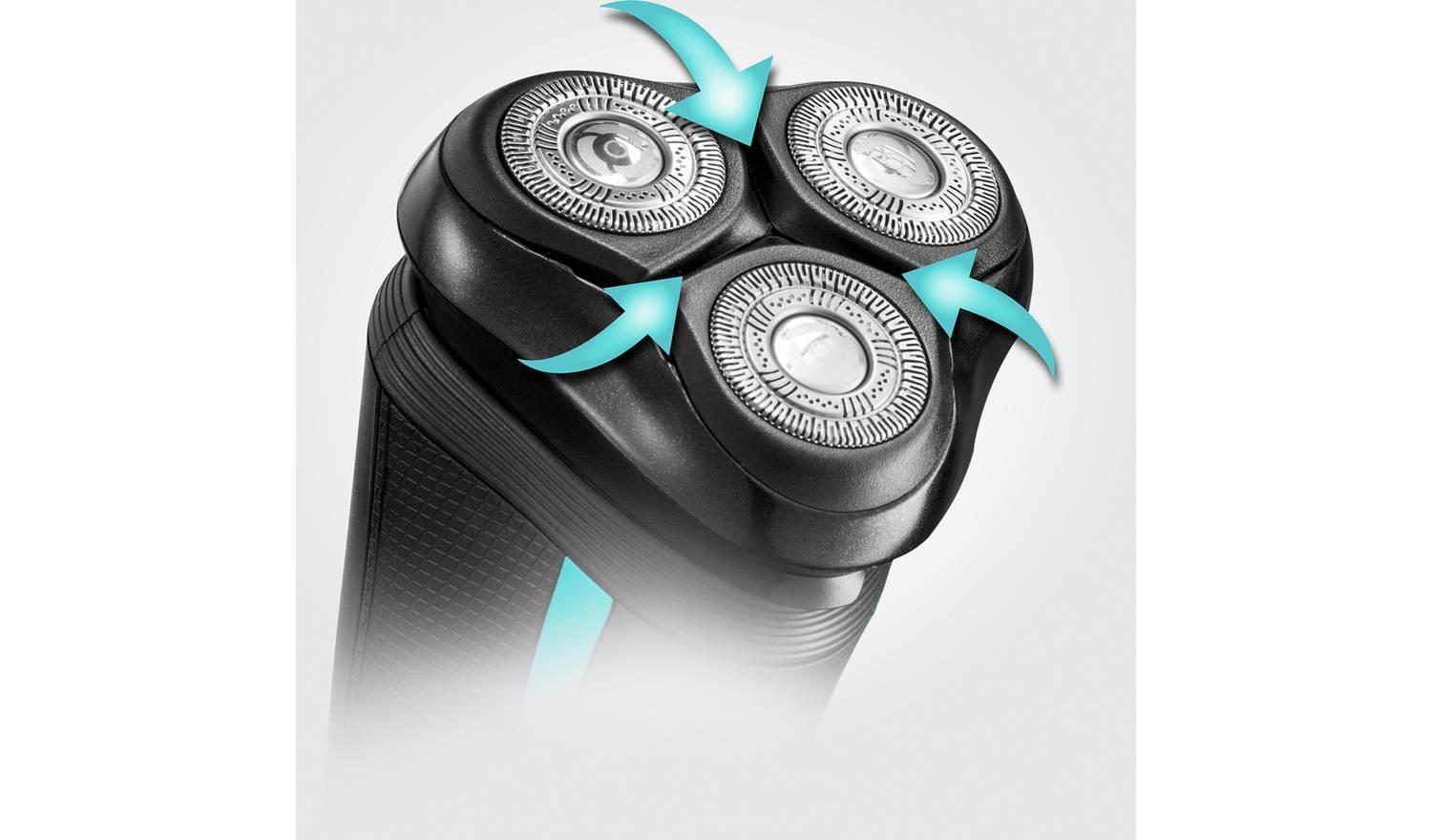 Remington R6 Style Series Aqua Rasoir rotatif 60 minutes sans fil