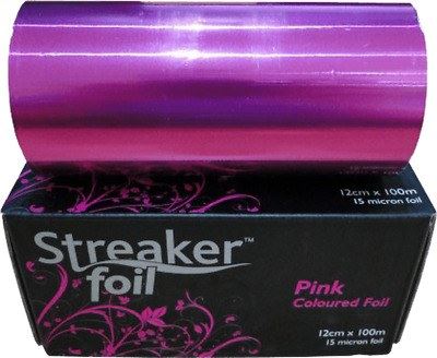 Streaker Pink Salon Hairdressing Colouring Foil 12cm x 100m