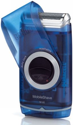 Braun M60 Mens Foil Shaver - Battery Operated Mobile Shave