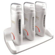 DEO 3 x 100g Chauffe-cartouche de cire à rouleau portable avec base en bande