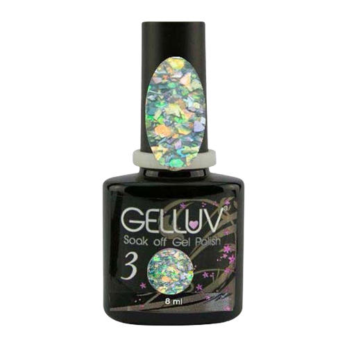 Gelluv Soak Off Gel Nail Polish Varnish Ice Collection - Majestic