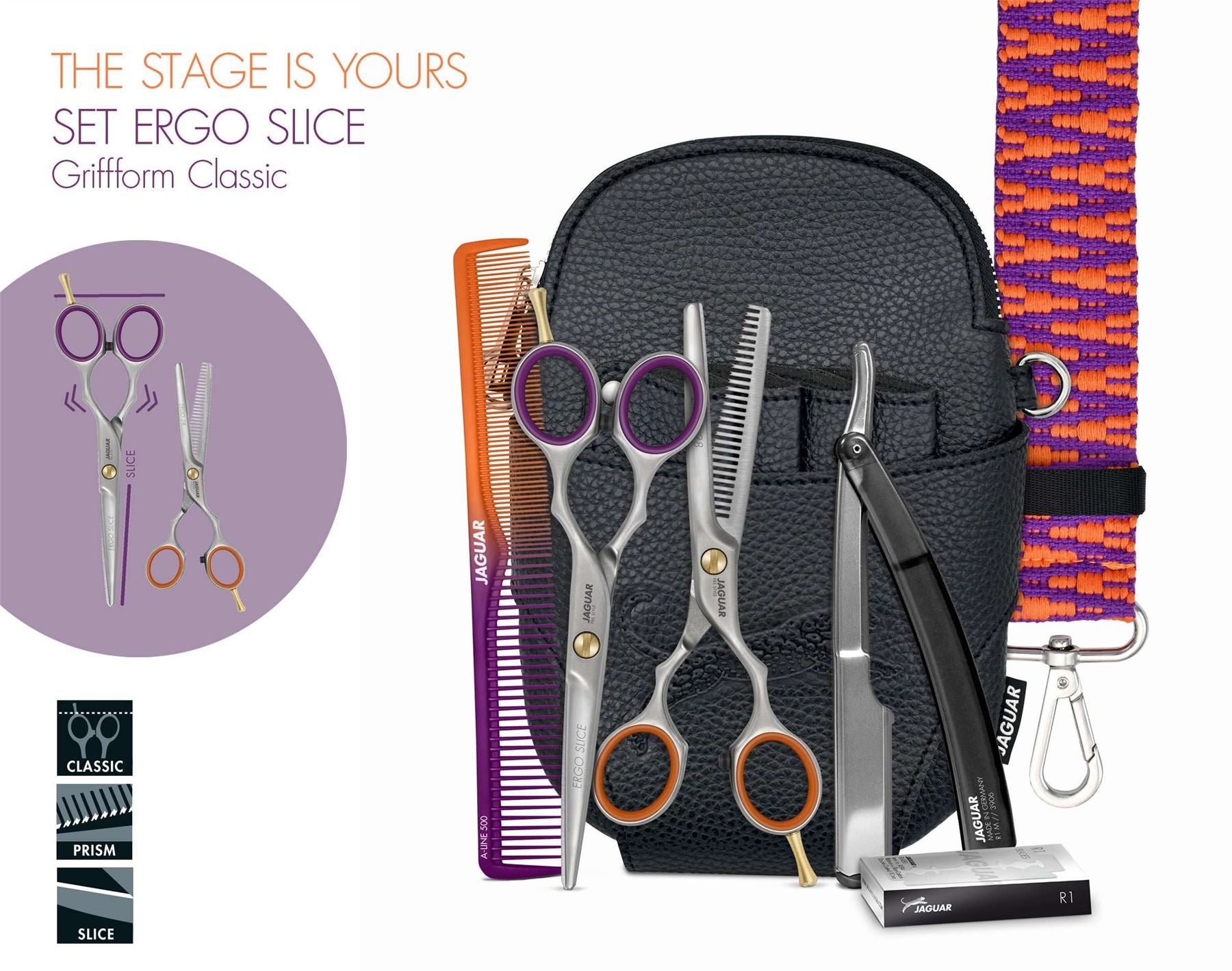Jaguar Relax Slice Basics Kit Hairdressing Scissors The Stage Is Yours 5.5