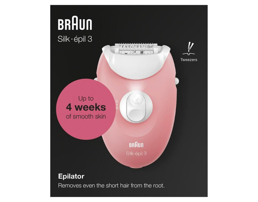 Braun SE3176 Silk Epil 3 Epilator Electric Legs Hair Remover