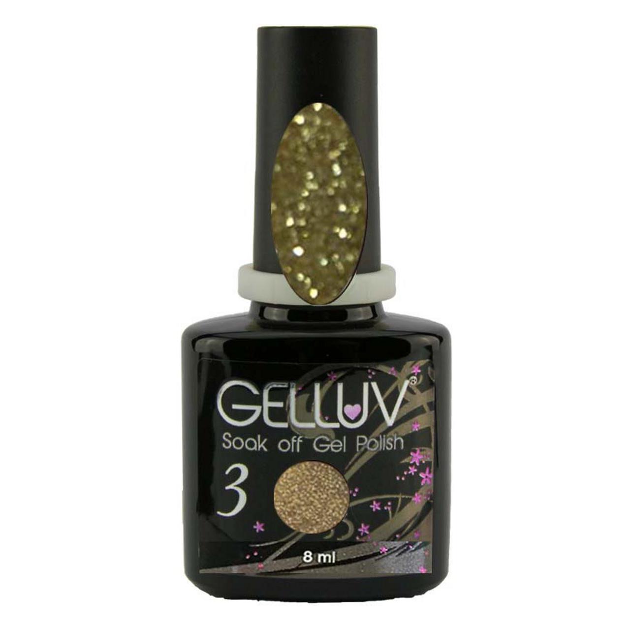 Gelluv Soak Off Gel Nail Polish Varnish - 8ml Bottles