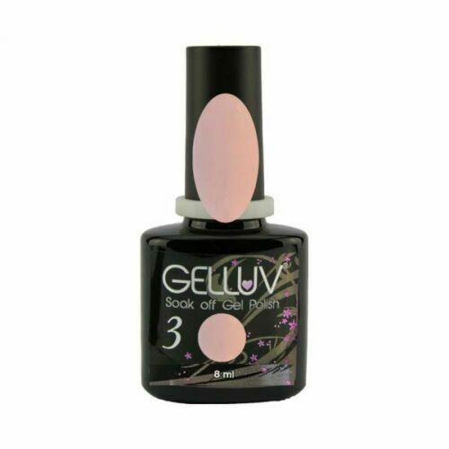 Gelluv Nail Polish Base Top Coat Soak Off UV LED Summer Collection 8ml - Beige