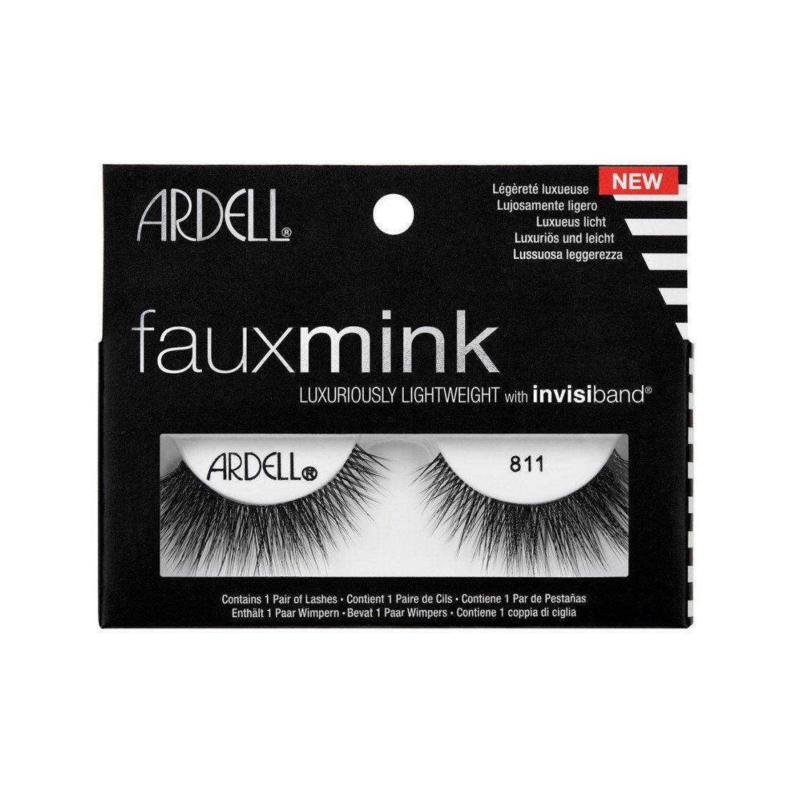Ardell Faux Mink Eye Lashes Lightweight Invisiband Full Lash Look