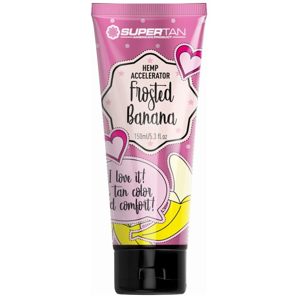 Supertan Frosted Banana Tanning Lotion Hemp Accelerator 150ml