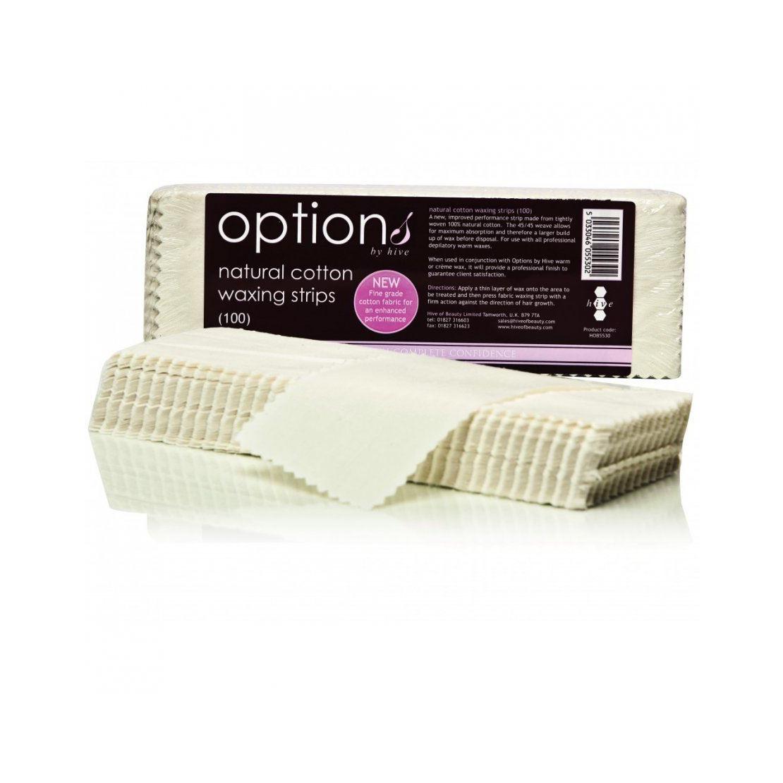 Hive of Beauty Woven Waxing Strips - 100% Natural Cotton Pack Of 100